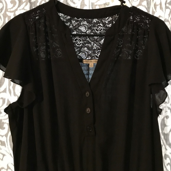 Charlotte Russe Black Tie-Waist Dress - Picture 3 of 4